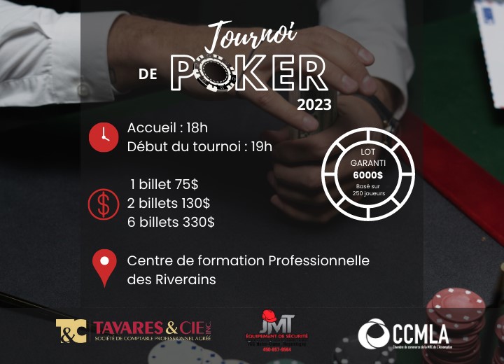 Photo Tournoi de poker - 31 mars 2023