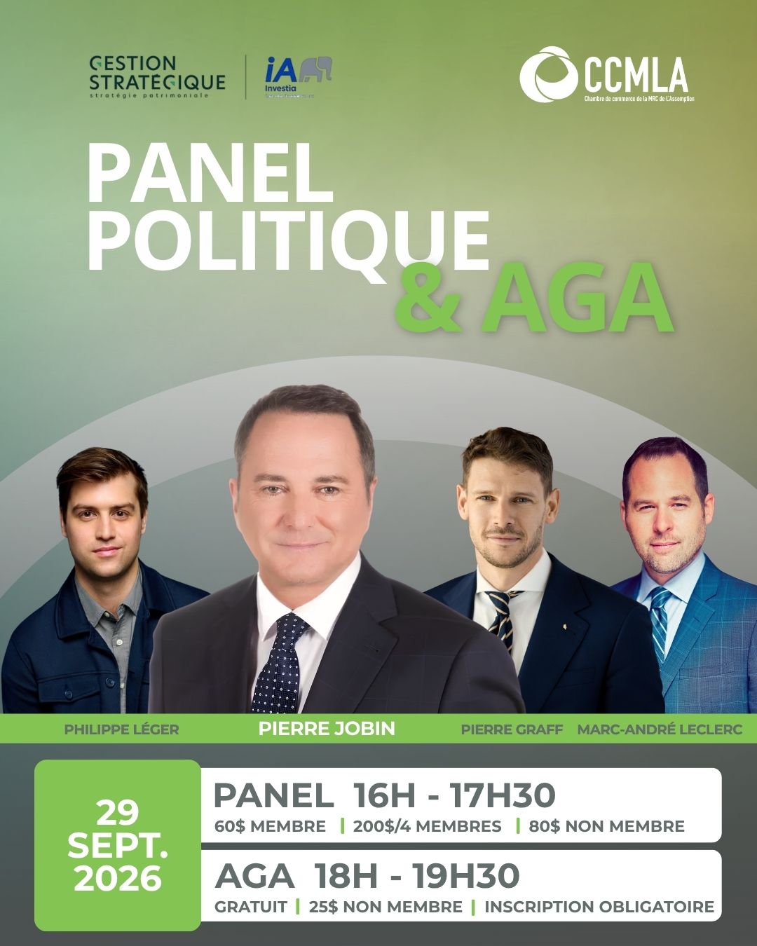 Photo Panel politique présenté par IA Investia | Gestion Stratégique