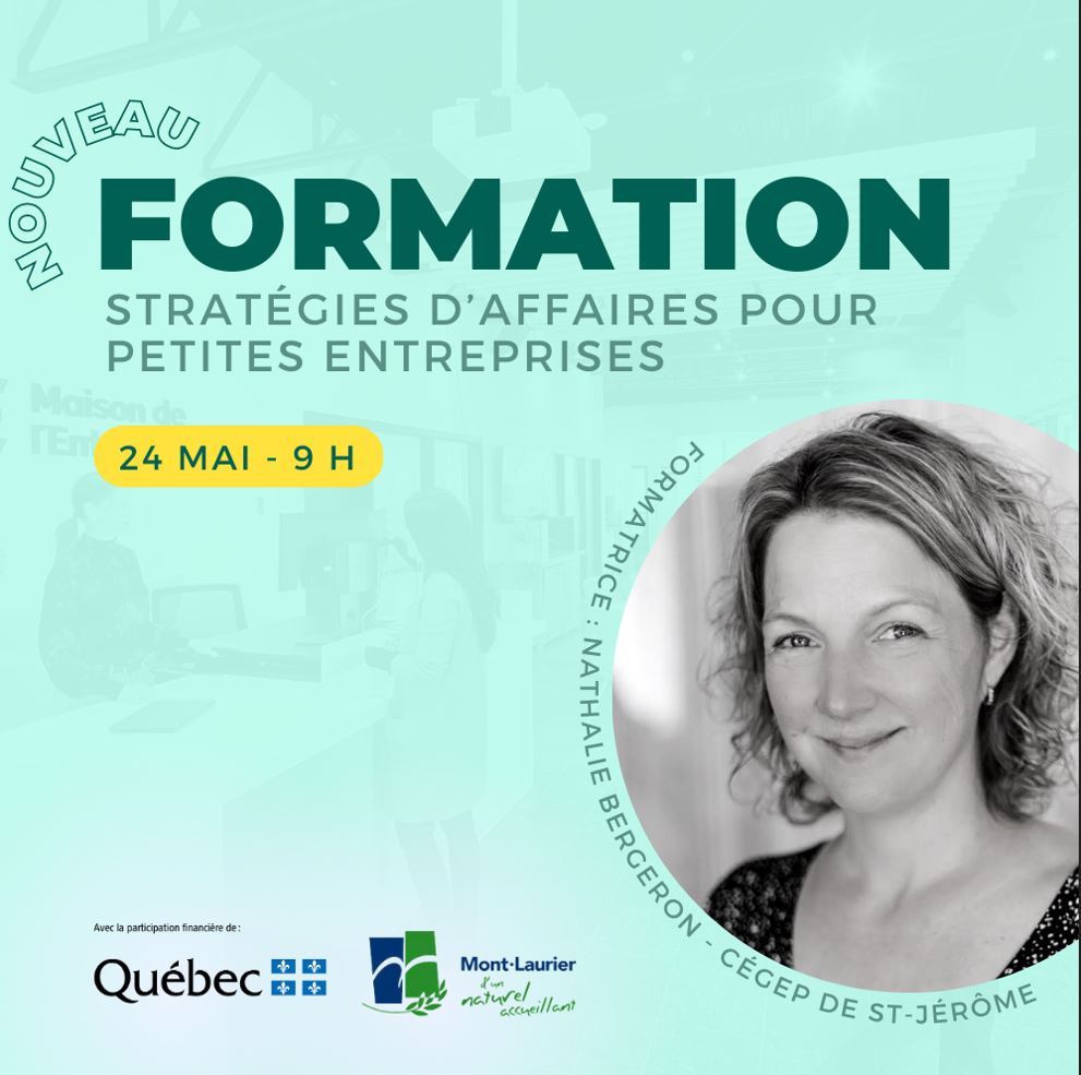 Formation « Stratégies d’affaires pour petites entreprises » avec Nathalie Bergeron